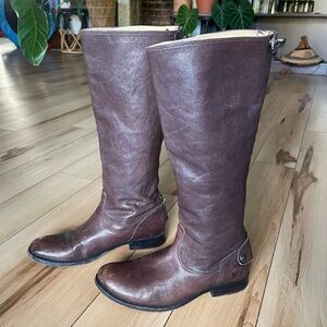 Frye Dark Brown Over the Knee Boots